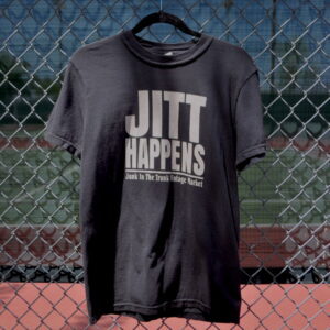 Black JITT Happens Junk T Shirt