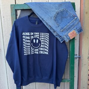 Navy Smiley Crewneck