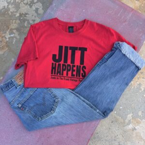 Red JITT Happens T Shirt