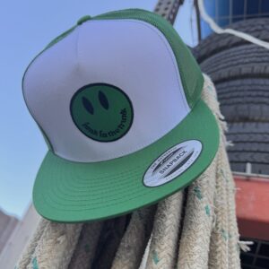 Green Smiley Trucker Hat
